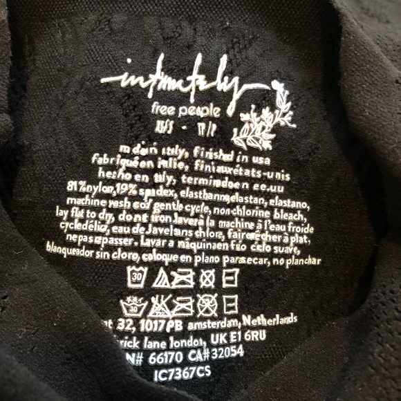 Free People Lace Short Sleeve Midi Dress In Black. NWOT! Sz XS/S & M/L - Picture 5 of 6